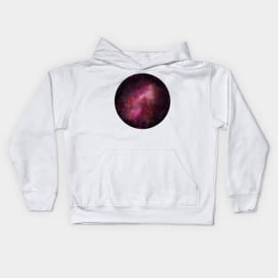 Pink galaxy Kids Hoodie